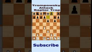 Trompowsky Attack  Raptor Trap chesschessgame chesstactics short shorts viral trending [upl. by Aissela244]