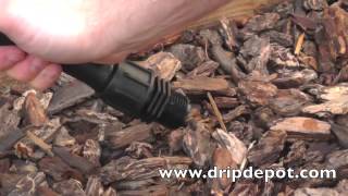 How To Cap Off a Run of Poly Drip Irrigation Tubing [upl. by Alis]