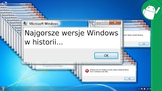 Najgorsze wersje Windows w historii [upl. by Waxler]