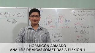 ANALISIS DE VIGAS SOMETIDAS A FLEXION  HORMIGON ARMADO [upl. by Danila]