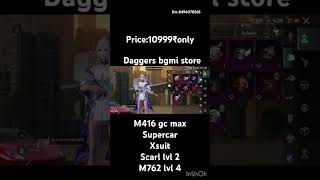 BGMI PREMIUM ACCOUNT PRICE 10999₹only full video dm DAGGERS BGMI STORE bgmi jonathangaming [upl. by Lednam983]