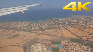 4K  SmartLynx Airbus A320 flight from Berlin to Hurghada [upl. by Hittel]