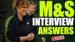 MampS INTERVIEW QUESTIONS AND ANSWERS How to Pass a Marks amp Spencer Job Interview [upl. by Metah]