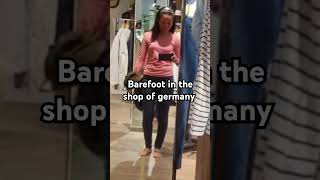 First time doing this here in germany barefootwalking germany shop barefoot short shorts [upl. by Nairadal]