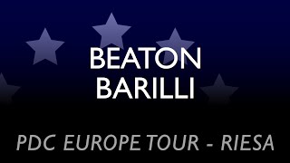 PDC European Tour Riesa  Beaton vs Barilli  2nd round [upl. by Solim171]