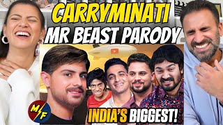 MR BEAST PARODY 🤑 Ft INDIAN CREATORS  CARRYMINATI  Magic Flicks React to BIGGEST Youtube COLLAB [upl. by Frederiksen]