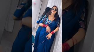 Stylish girlish blue saree  Rohit fashion club [upl. by Ane]