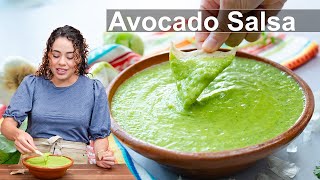 The Best Avocado Salsa for Tacos and More [upl. by Eyar]