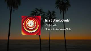 한글가사해석 스티비 원더  Isnt She Lovely Lyrics [upl. by Ydnas561]