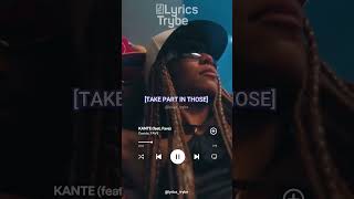 Davido ft Fave  Kante Lyrics lyricstrybe afrobeats [upl. by Elad]