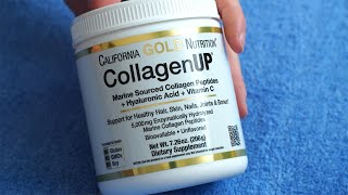 Unboxing California Gold Nutrition CollagenUP Marine Hydrolyzed Collagen [upl. by Ecyarg553]