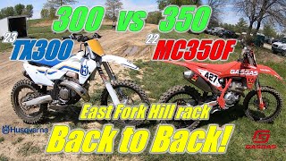 23 Husky TX300 vs 22 Gas Gas MC350 Back to Back [upl. by Uphemia]