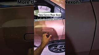 2024 Tata Curvv back seat A longer Nexon tatacurvv curvv tata shorts [upl. by Asirehc397]