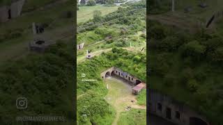 Amazing history of fort near Dunkirk  can you spot the WW2 bunkers from above history ww2 [upl. by Llenart239]