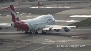 QANTAS 747 Takeoff From LAX  Live ATC [upl. by Rebecca]