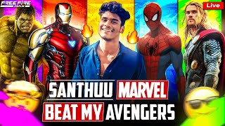 🥵CAN YOU BEAT MY AVENGERS  1 V 1  ☠️FACE CAM LIVE🗿 FREE FIRE LIVE TELUGU TEAMCODE SANTHUBH [upl. by Delogu]