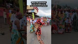 Relly Ebini and Manyu chiefs celebrating the Southwest cultural festival bakundi [upl. by Ahtabat]