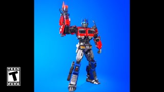 Optimus Prime Built in Emote Fortnite Battle Royale [upl. by Richart]