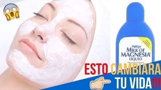 Usos SECRETOS De La LECHE De MAGNESIA COMBATE EL ACNE Y LAS MANCHAS DaleOtroUso [upl. by Marelya]