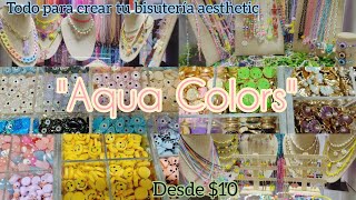 Insumos para tu bisutería aesthetic en CDMX desde 10 quotAqua Colorsquot Fimo dijespedrería y más [upl. by Hescock]