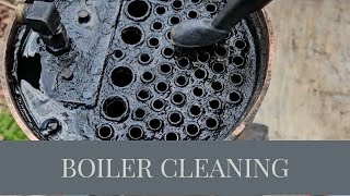 Boiler Cleaning  SO MUCH GRIME and A SURPRISE [upl. by Hildick565]