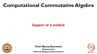 mod05lec23  Support of a module [upl. by Legna114]