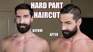 HOW TO CUT HAIR HOW TO GIVE HARD PART [upl. by Darum]