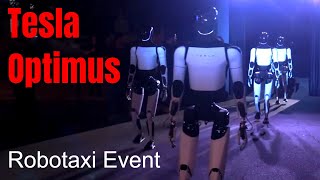 Tesla Optimus at the robotaxi event [upl. by Ahselak]