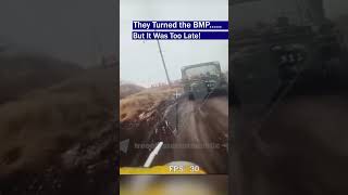 BMP2 Attempts to Escape But Drone Hits Rear [upl. by Atsiuqal]