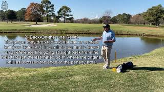 What to do when you hit your golf ball into a YELLOW penalty area  USGA Rule 171d1amp2 [upl. by Joella]