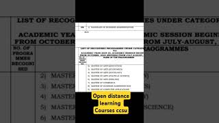 New Open and distance learning courses by ccsu [upl. by Goldfinch]