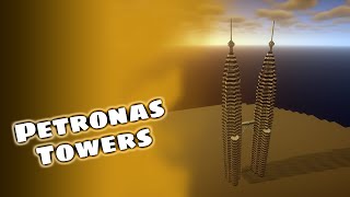 Petronas Towers  Minecraft Tutorial [upl. by Htebilil]