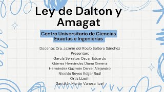 LEY DE DALTON Y AMAGAT [upl. by Niltak]