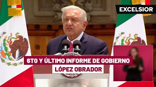 Puntos mas importantes del Sexto Informe de Gobierno de López Obrador [upl. by Hutson]