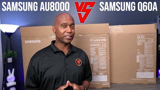 Samsung Q60A VS Samsung AU8000 4K TV Comparison [upl. by Enawd]