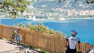 Garda by bike from Limone sul Garda to Riva del Garda [upl. by Jorey]