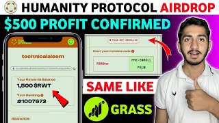 Humanity protocol testnet airdrop  Humanity protocol airdrop invite code  Free Testnet Airdrop [upl. by Aleinad]