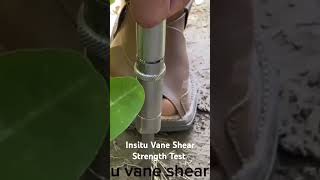 Insitu Vane Shear Strength test forcetesting strainmeasurement shea pressuremapping [upl. by Fadas]