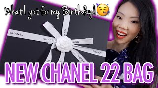 CHANEL 22 BAG REVIEW Chanel 22 Small Size Hobo First Impression What Fits amp TryOn FashionablyAMY [upl. by Hort]