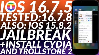 Jailbreak iOS 16751678 amp Install Cydia  Trollstore 2  iOS 16751678 Jailbreak with Cydia [upl. by Tolkan42]