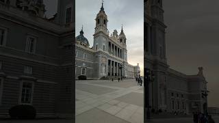 Almudena Cathedral and Royal Palace in Madrid 🇪🇸 spain madrid fyp travel summer shorts españa [upl. by Lorelie222]