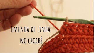 Emenda de linha no croche [upl. by Nester]