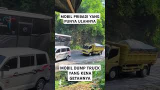 Duh Gara Gara Mobil Pribadi Dump Truknya Jadi Susah dumptruck trukcanter tanjakanbatununggul [upl. by Bocoj]