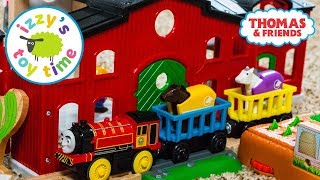 Toys  Thomas and Friends HORSE STABLE with BRIO Toy Trains  Videos for Children [upl. by Slater]