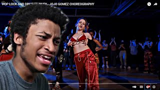 POP LOCK AND DROP IT  HUEY  JOJO GOMEZ CHOREOGRAPHY REACTION [upl. by Ainevuol]