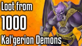 RS3  Loot from 1000 Kalgerion Demons [upl. by Anairda]