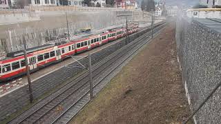 Waldenburgerbahn in Liestal [upl. by Amye]