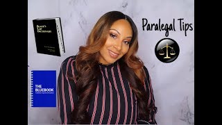 PARALEGAL  STUDENT TIPS amp ADVICE [upl. by Burke]