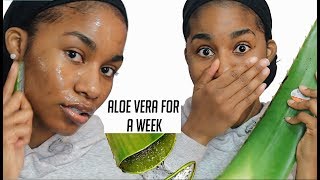 I used Fresh Aloe Vera on My Face for A WEEKThis is what happened [upl. by Noe]