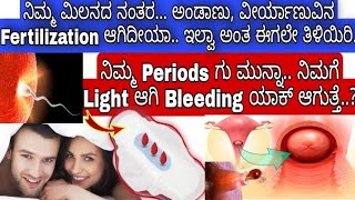 Successful fertilization symptoms  Fertilization symptoms kannada Vishnushreyachannel [upl. by Etam806]